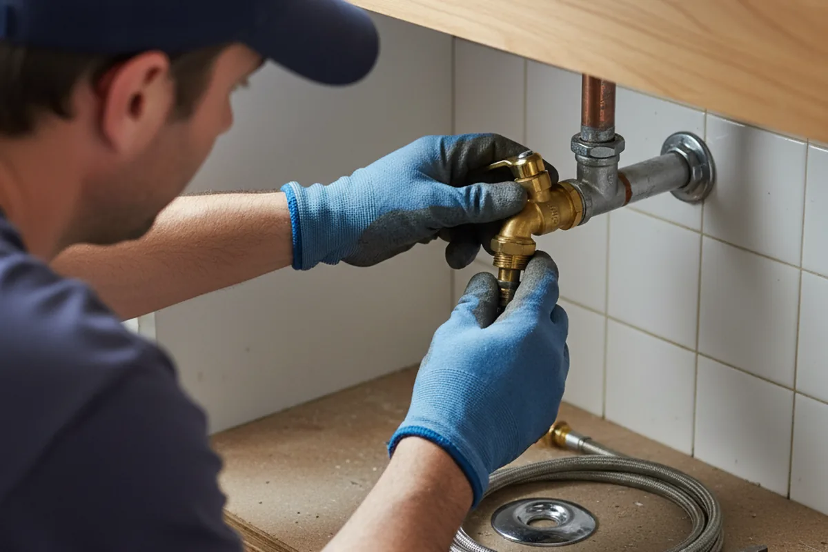 Shutoff valve and fitting work during Repiping in Heilwood